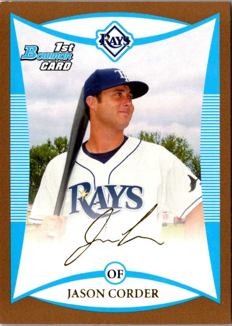 2008 Bowman Draft Picks & Prospects Chrome Jason Corder