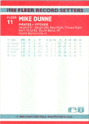 1988 Fleer Record Setters Mike Dunne