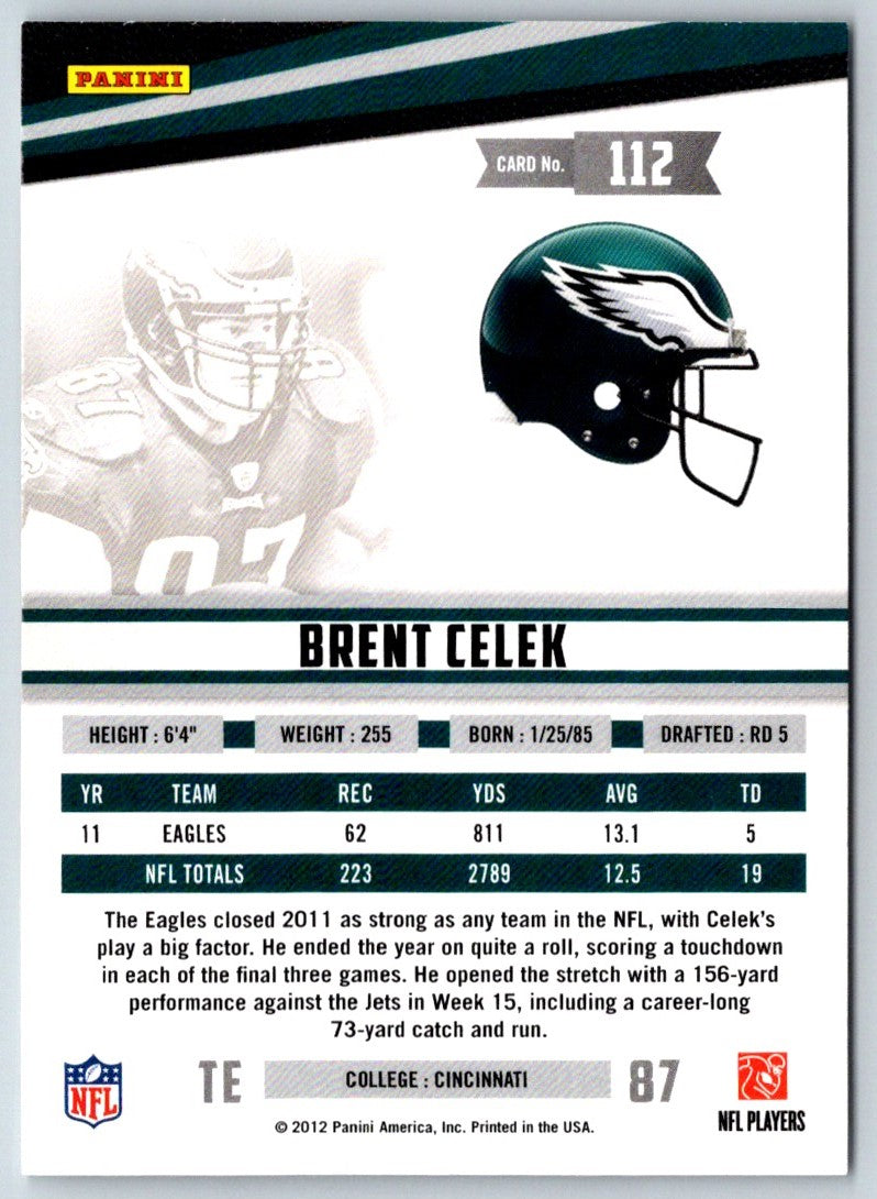 2012 Panini Rookies & Stars Brent Celek