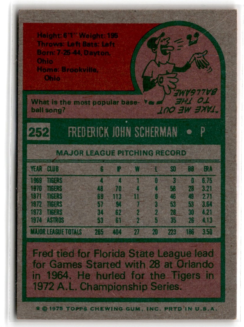 1975 Topps Fred Scherman