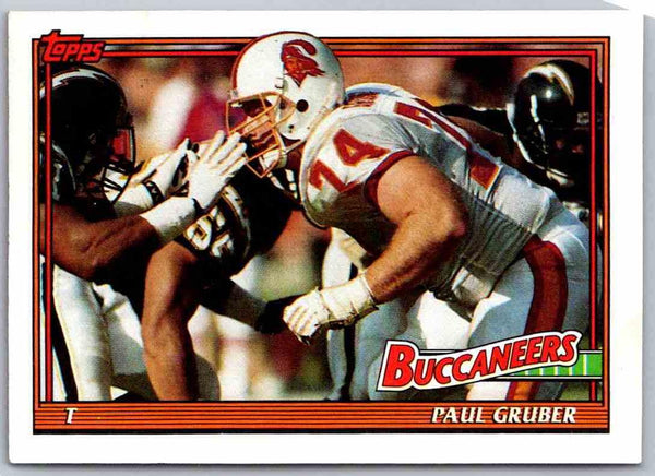 1991 Topps Football Paul Gruber #487