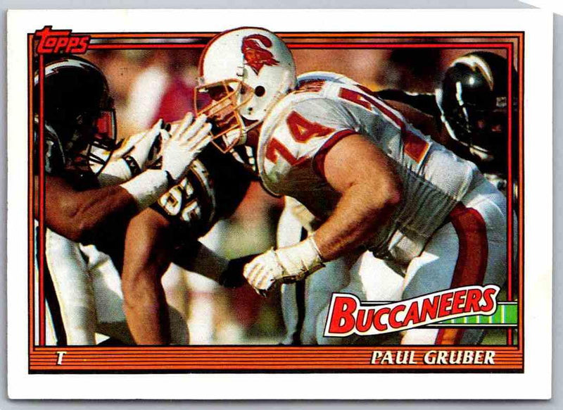 1991 Topps Football Paul Gruber #487