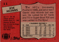 1987 Topps Joe Morris #11 NM+