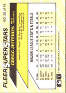 1989 Fleer SuperStars Gregg Jefferies