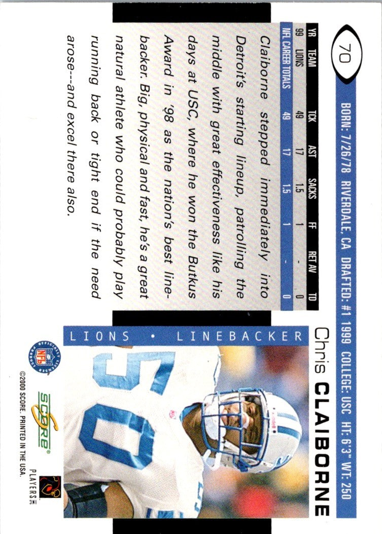 2000 Score Chris Claiborne