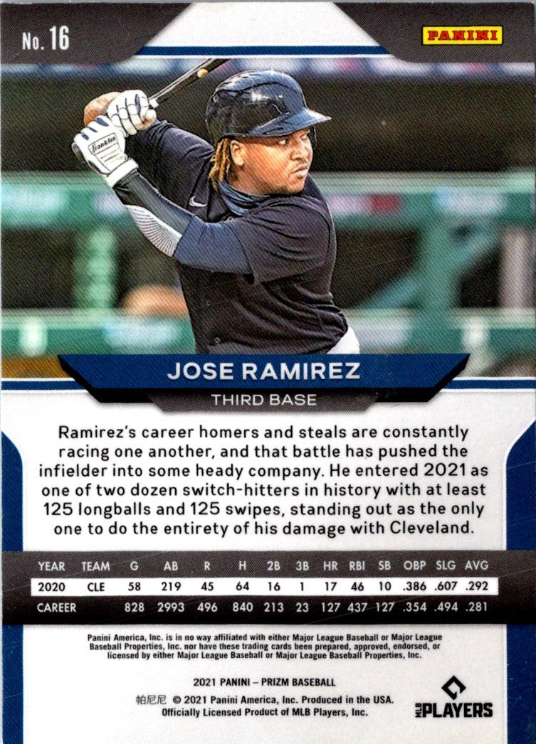 2021 Panini Prizm Jose Ramirez