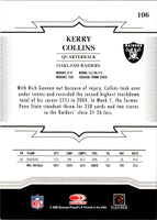 2005 Donruss Throwback Threads Kerry Collins #106