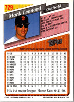 1993 Topps Gold Mark Leonard #729