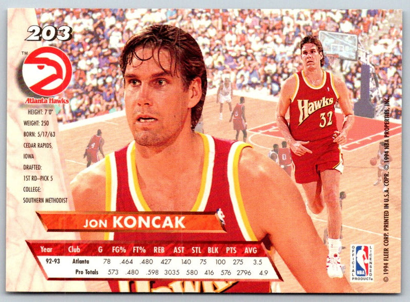 1993 Ultra Jon Koncak