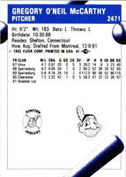 1992 Fleer ProCards Greg McCarthy #2471