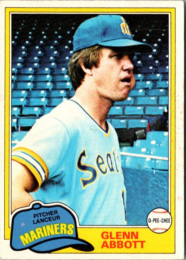 1981 O-Pee-Chee Glenn Abbott #174