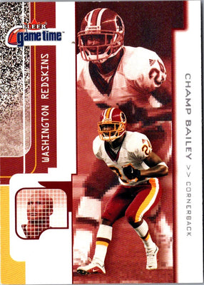 2001 Fleer Game Time Champ Bailey #52