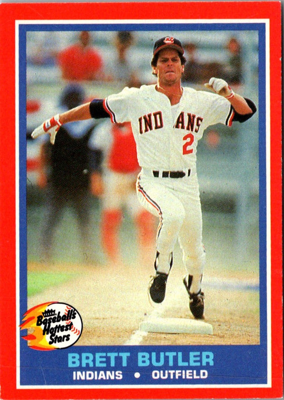 1987 Fleer Hottest Stars Brett Butler #8