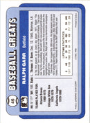 1990 Swell Baseball Greats Ralph Garr