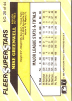 1989 Fleer SuperStars Mike Greenwell #20
