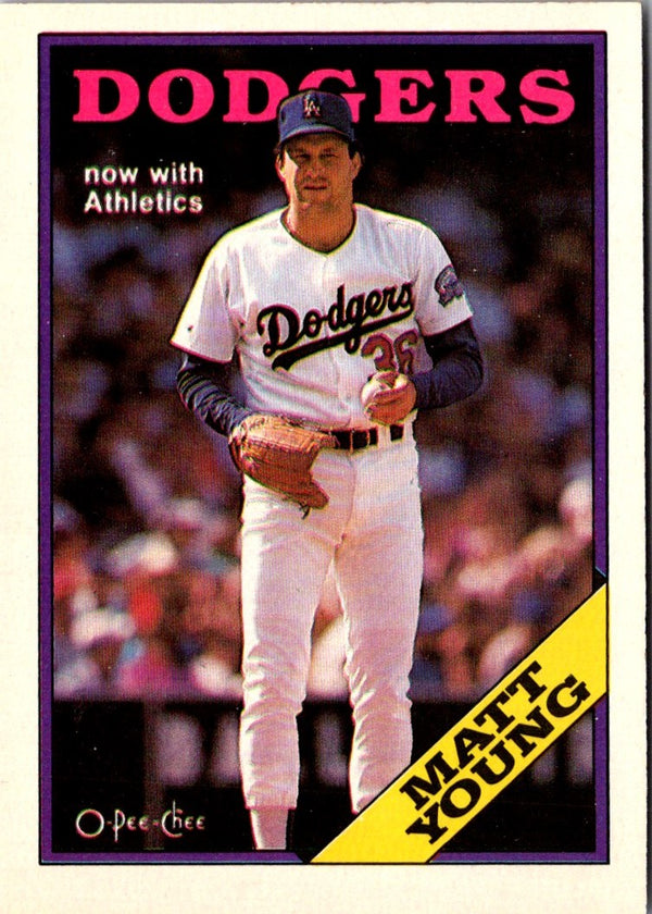 1988 O-Pee-Chee Matt Young #367