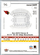 2003 Fleer Authentix Marcel Shipp