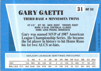 1988 Topps Rite-Aid Team MVP's Gary Gaetti #31