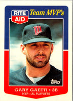 1988 Topps Rite-Aid Team MVP's Gary Gaetti #31