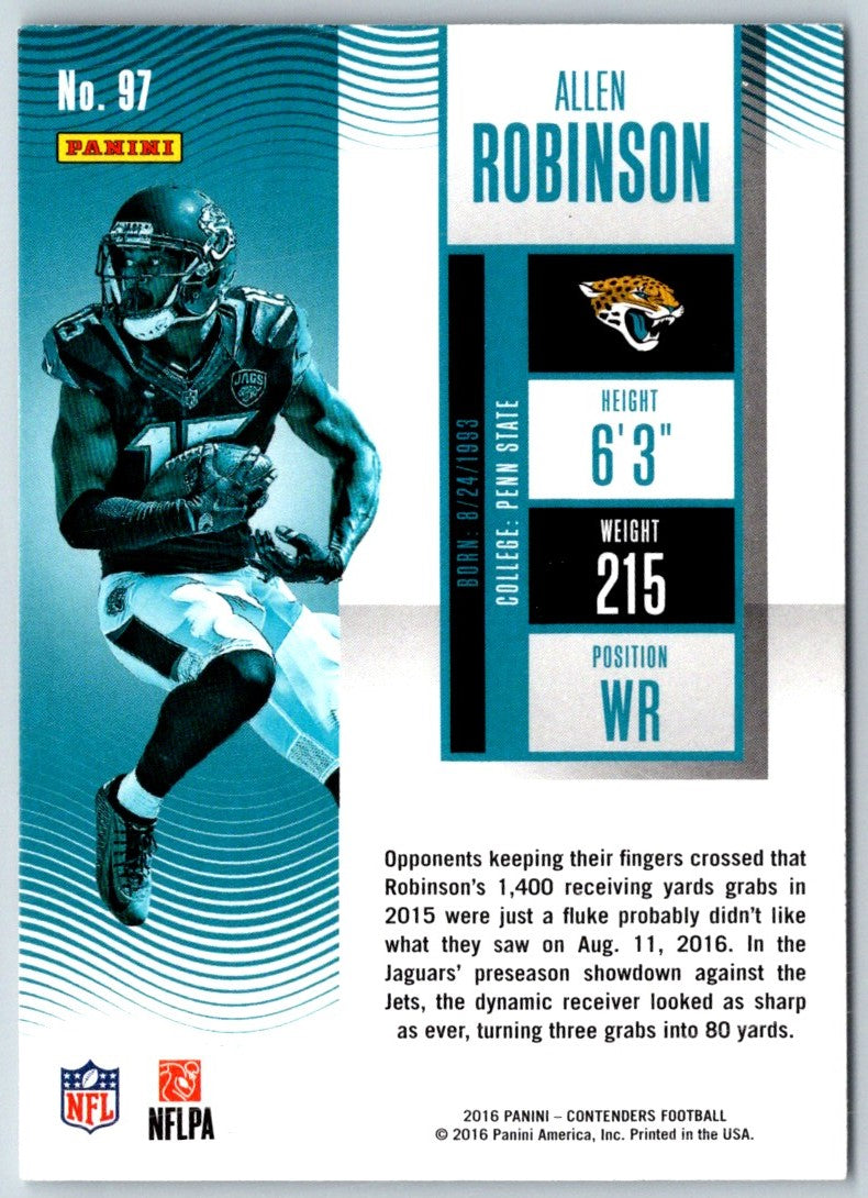 2016 Panini Contenders Allen Robinson