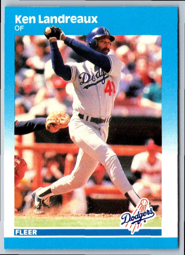 1987 Fleer Ken Landreaux #444