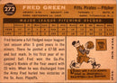 1960 Topps Fred Green