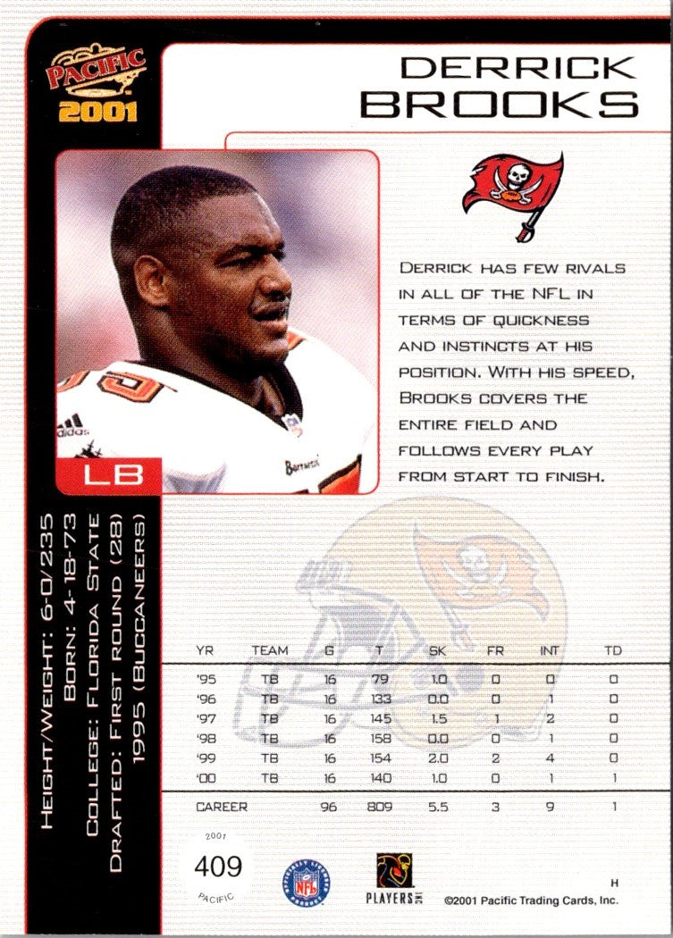 2001 Pacific Derrick Brooks