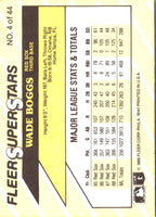 1989 Fleer SuperStars Wade Boggs #4