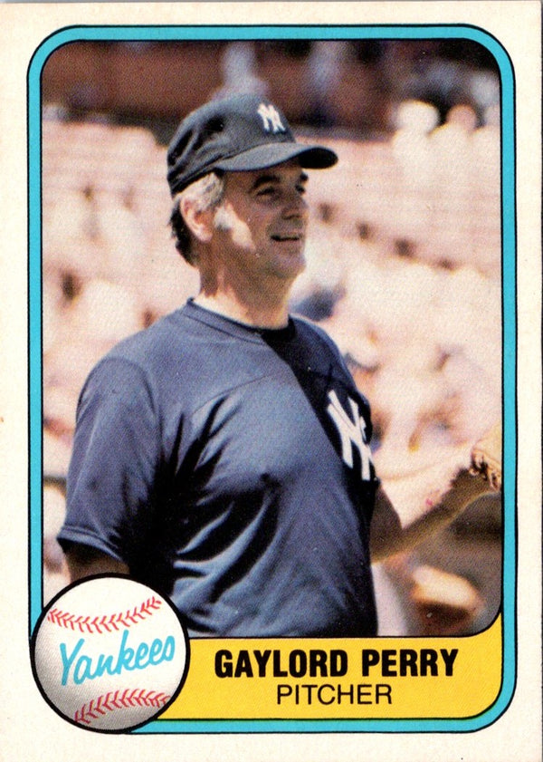 1981 Fleer Gaylord Perry #91