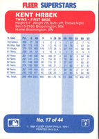 1988 Fleer SuperStars Kent Hrbek #17