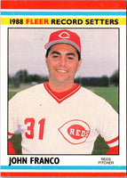 1988 Fleer Record Setters John Franco #12