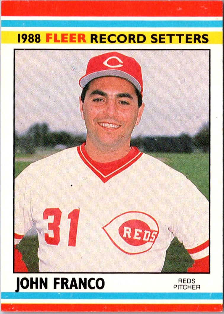 1988 Fleer Record Setters John Franco