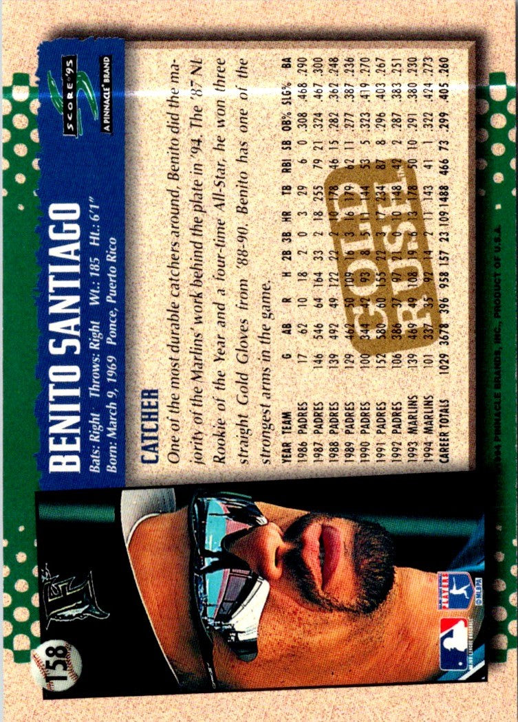 1995 Score Gold Rush Benito Santiago