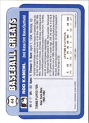 1990 Swell Baseball Greats Rod Kanehl