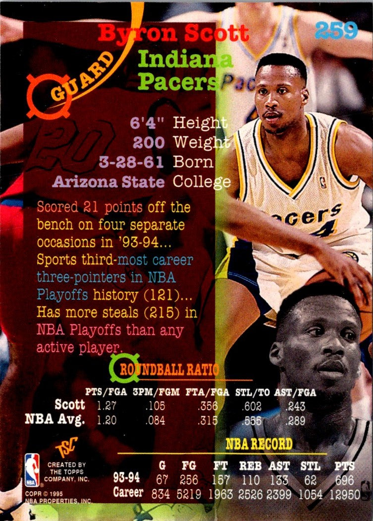 1994 Stadium Club Super Teams NBA Finals Byron Scott