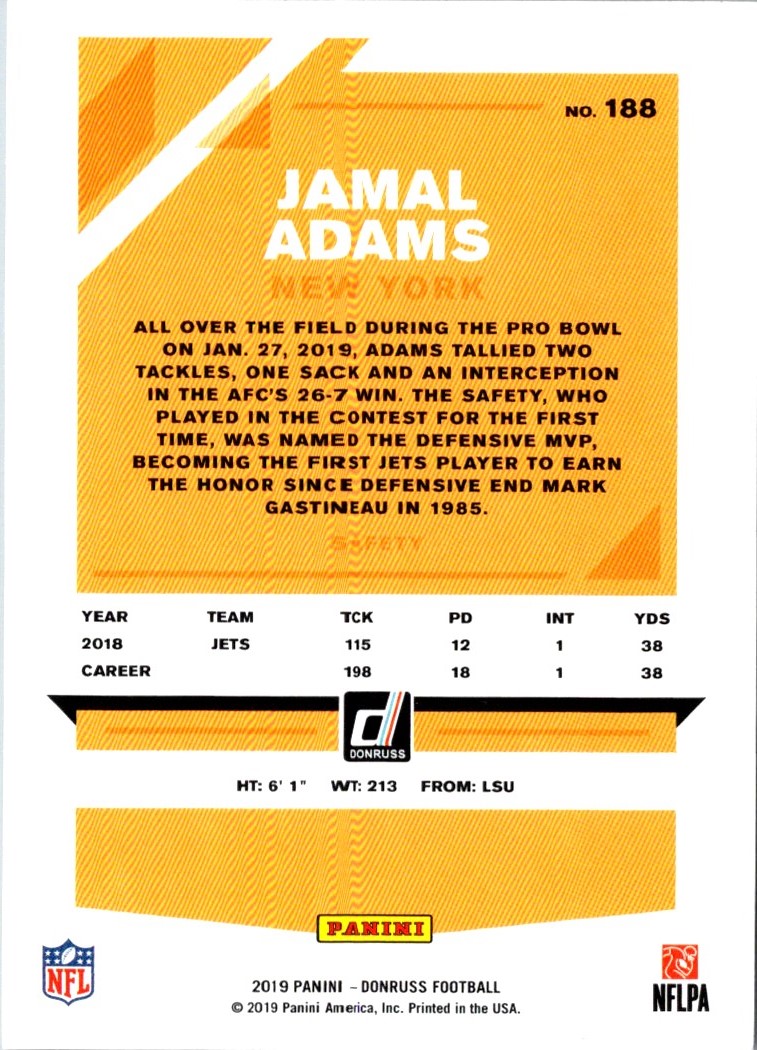 2019 Donruss Jamal Adams