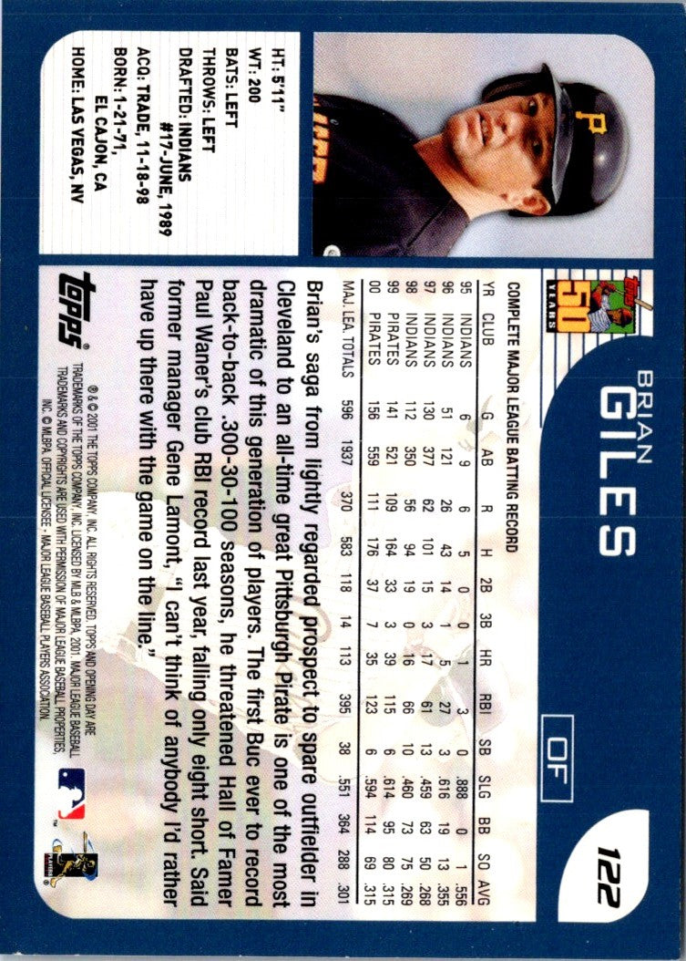 2001 Topps Opening Day Brian Giles