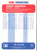1988 Fleer SuperStars Teddy Higuera