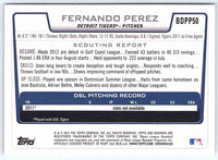 2012 Bowman Fernando Perez #BDPP50