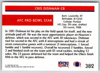 1992 Proset Cris Dishman #382