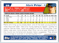2004 Topps Opening Day Mark Prior #28