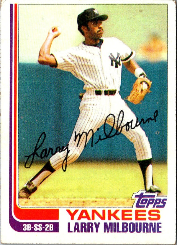 1982 Topps Blackless Larry Milbourne #669