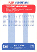 1988 Fleer SuperStars Dwight Gooden