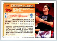 1993 Topps Christian Laettner #27