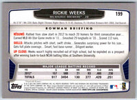 2013 Bowman Rickie Weeks #199