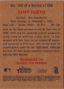 2006 Bowman Heritage Cliff Floyd