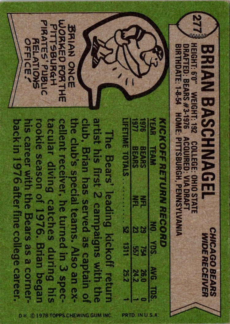 1978 Topps Brian Baschnagel