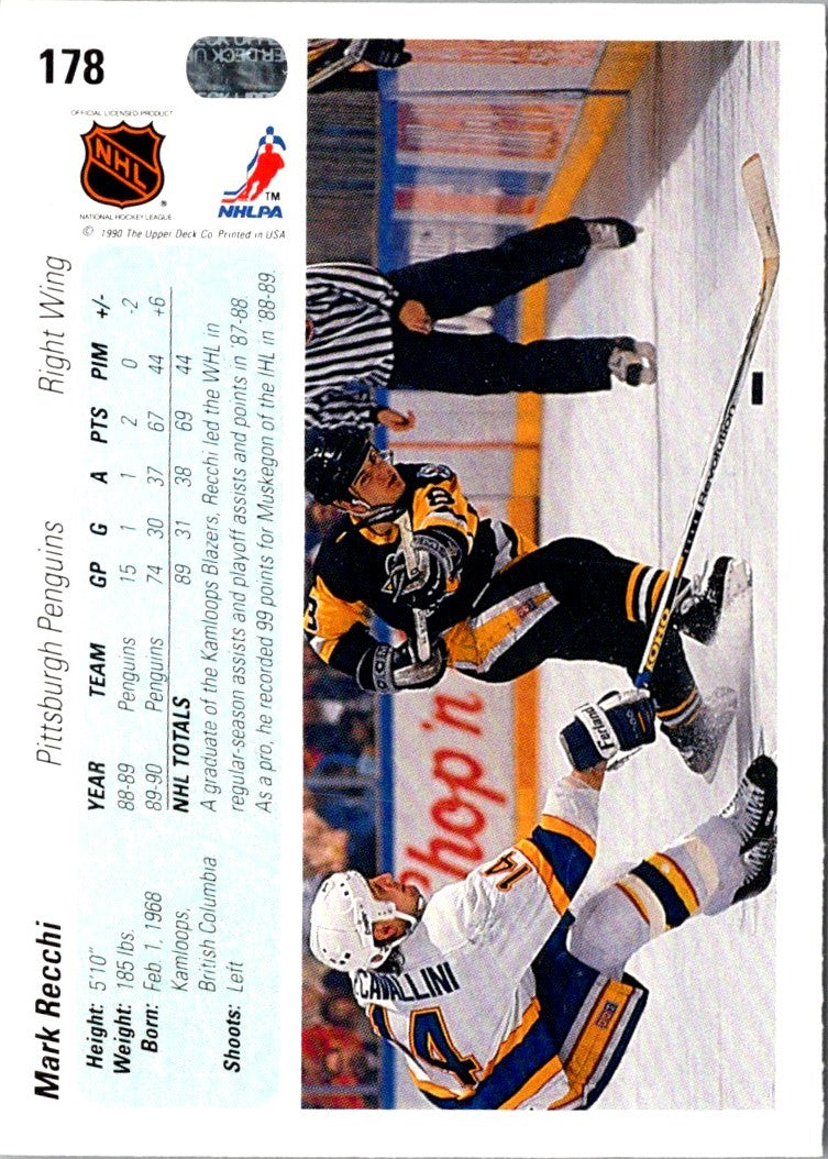 1990 Upper Deck Mark Recchi