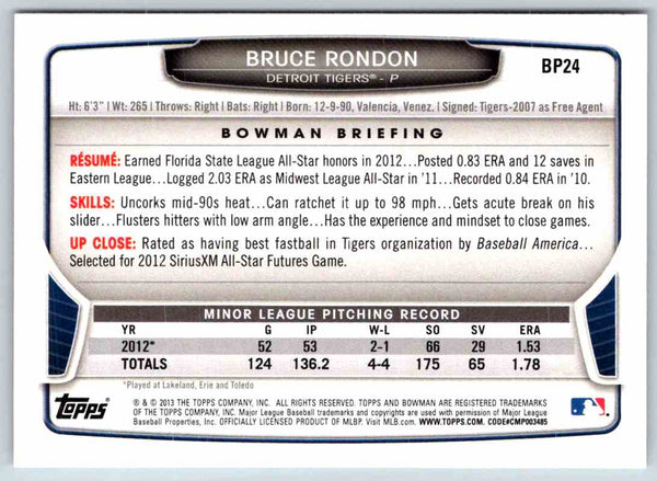 2013 Bowman Bruce Rondon #BP24