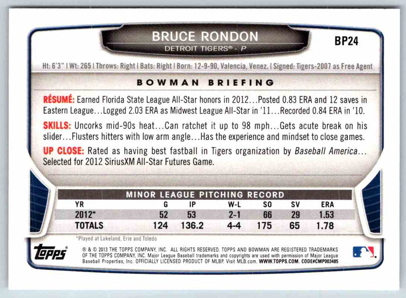 2013 Bowman Bruce Rondon